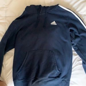 Adidas Striped Sleeve Hoodie